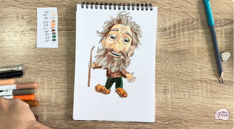 Рисуем Нафаня из фильма "Домовёнок Кузя"