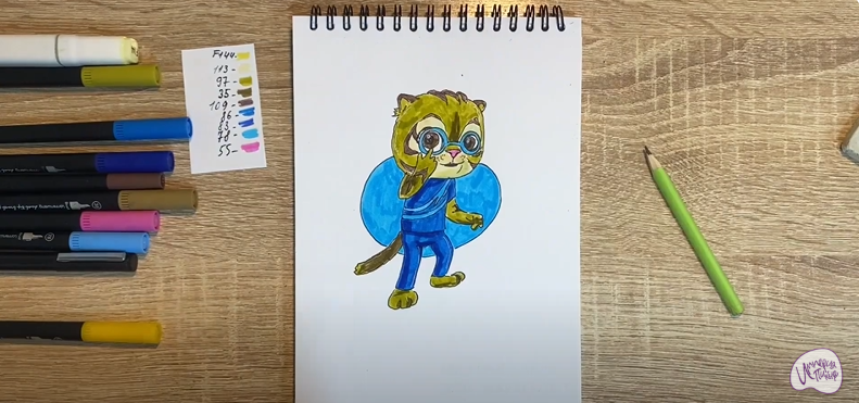 Рисуем Бао из "Супер Мяу"