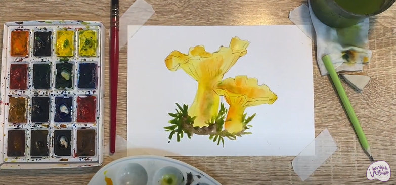 Рисуем Лисички