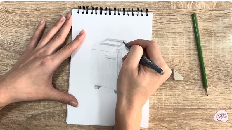 Рисуем Уничтожитель бумаги