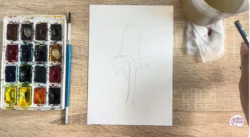 Рисуем Навозник белый