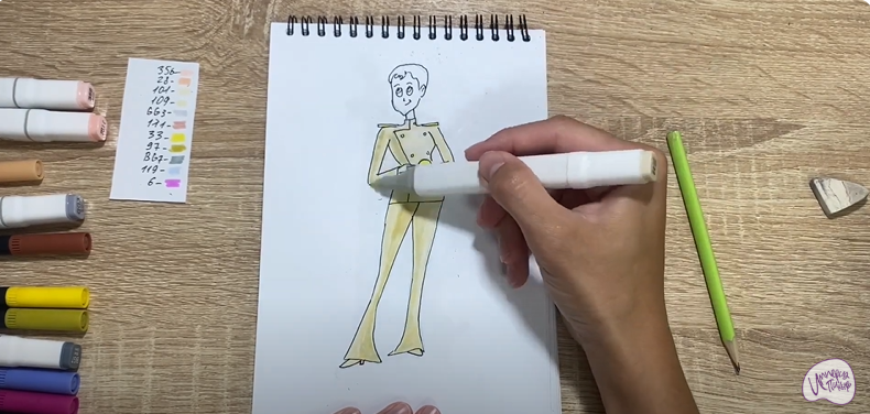 Рисуем Эрика Ван Хельсинг из "Монстры на каникулах"
