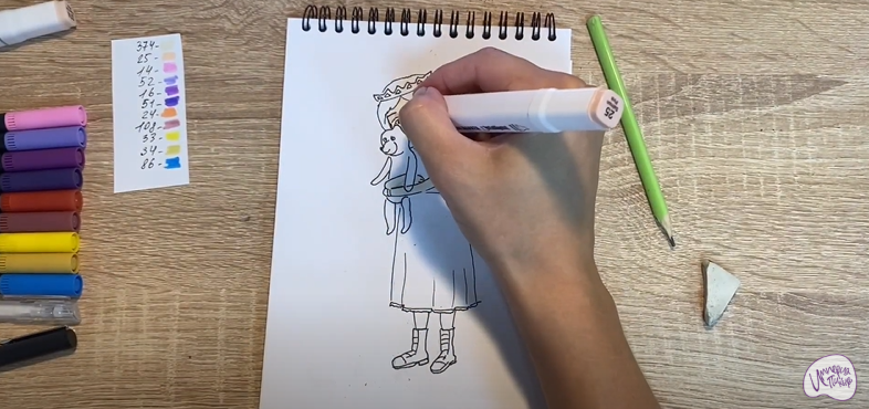 Рисуем Соня из "Царевны"
