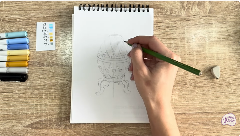 Рисуем Яйцо Фаберже