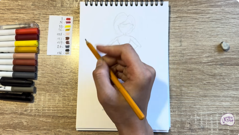 Рисуем Эластика из "Суперсемейка"