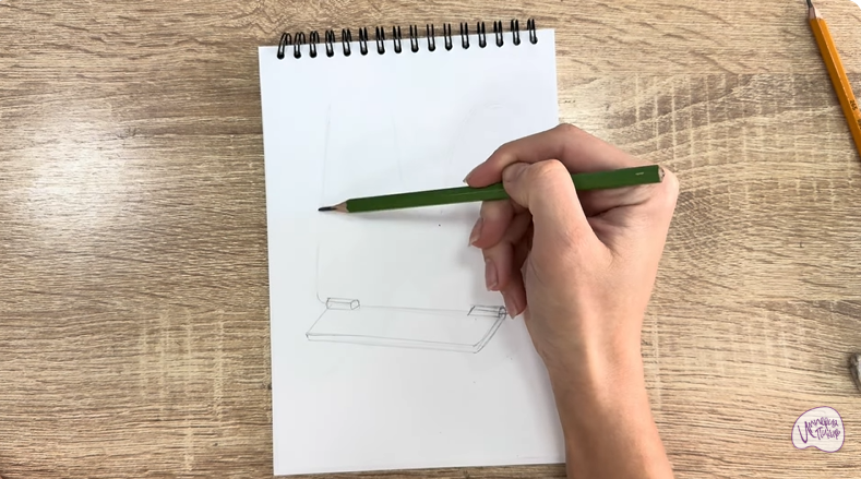 Рисуем Подставка для книг