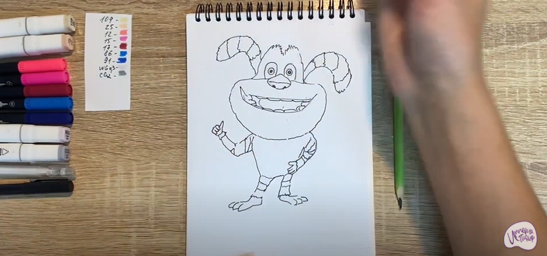 Рисуем Ози из "Финник"