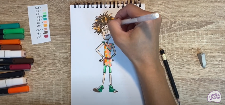 Рисуем Маракуда из мультфильма "Маракуда"