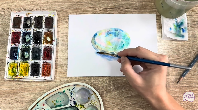 Рисуем Камень опал