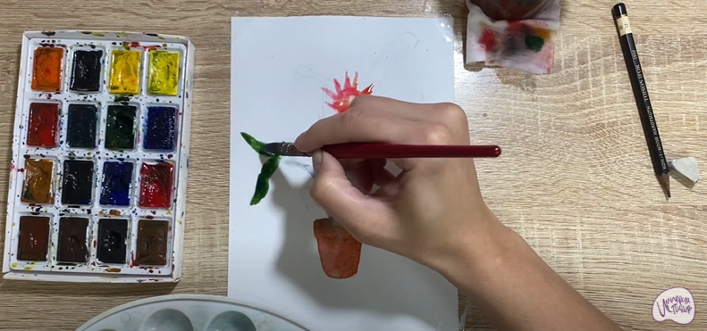 Рисуем Цветок "Эхмея"