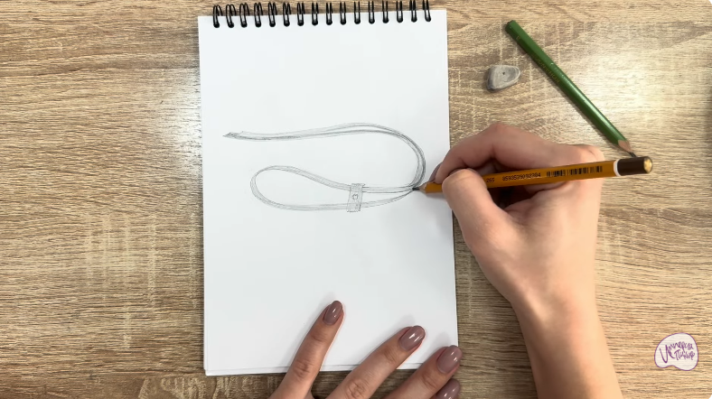 Рисуем Застежка-шнур