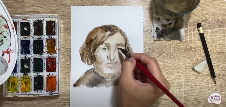 Рисуем Николай Васильевич Гоголь