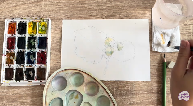 Рисуем Лещина