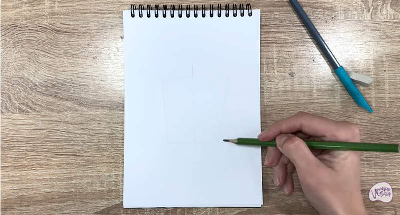 Рисуем Стакан-непроливайка