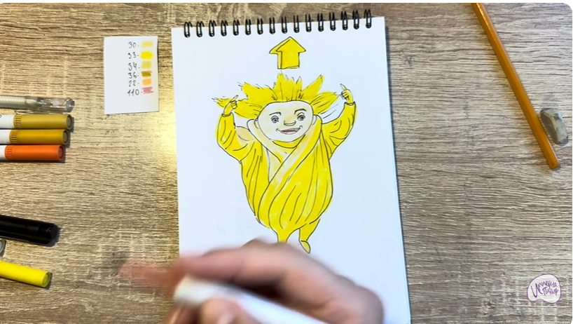 Рисуем Песочный Человек из "Только во сне"