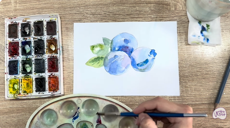 Рисуем Голубика