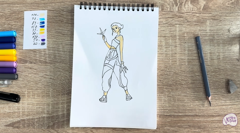 Рисуем Зои из "Кейпоп"