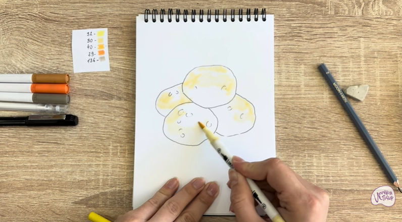 Рисуем Баурсаки