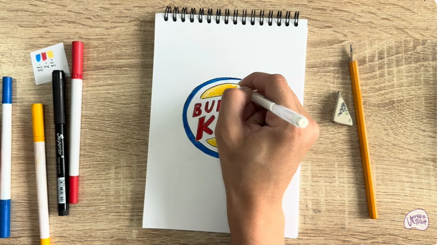 Рисуем Лого "BURGER KING"