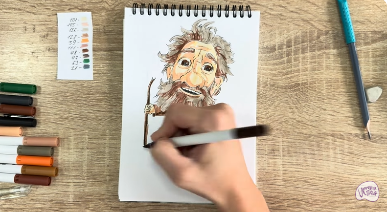 Рисуем Нафаня из фильма "Домовёнок Кузя"