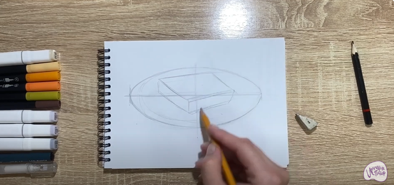 Рисуем Запеканка с изюмом