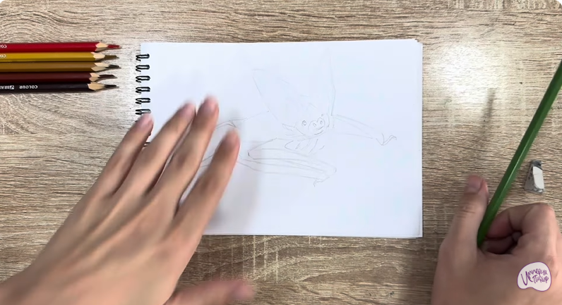 Рисуем Бурый ушан