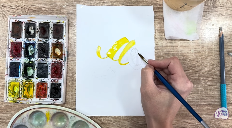 Рисуем Цедра лимона