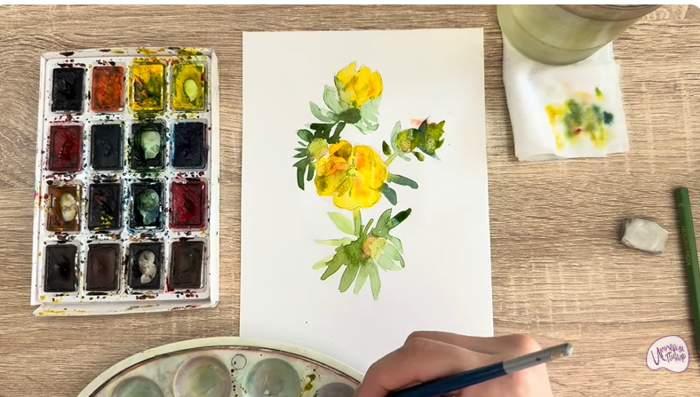 Рисуем Лапчатка