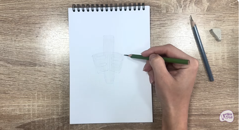 Рисуем Держатель для ручки