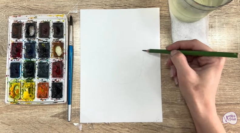 Рисуем Сахарное яблоко