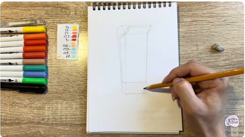 Рисуем Петя из мультфильма  "Домики"