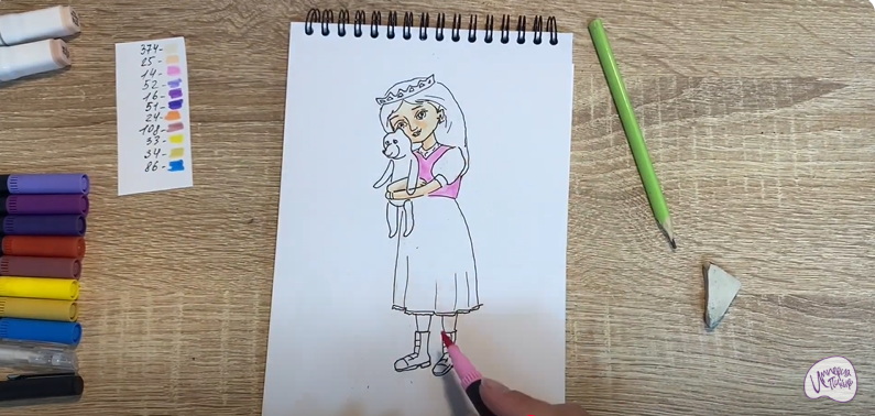 Рисуем Соня из "Царевны"