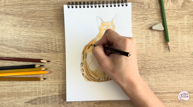 Рисуем Кошка Тойгер