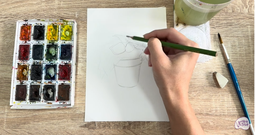 Рисуем Традесканция