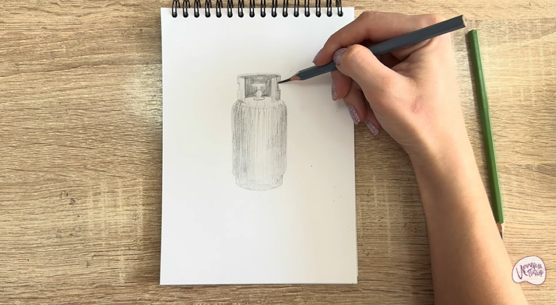 Рисуем Газовый баллон