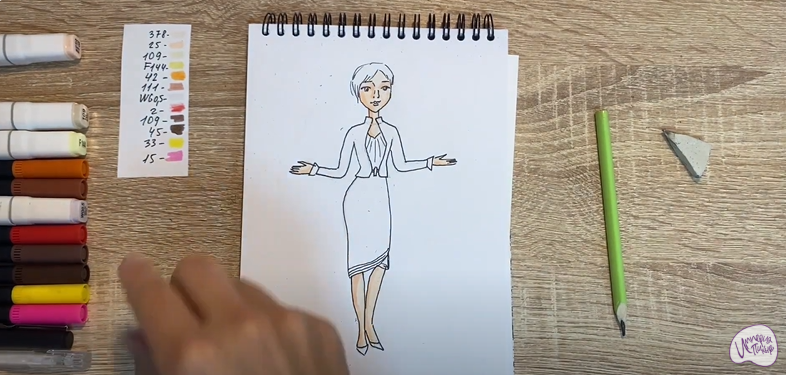 Рисуем Марлен из "Царевны"