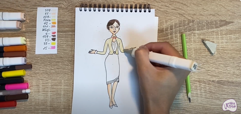 Рисуем Марлен из "Царевны"