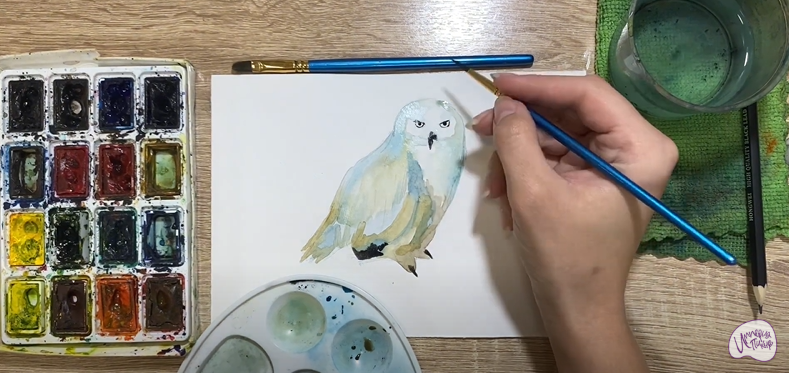 Рисуем Полярная сова