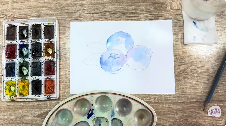 Рисуем Голубика