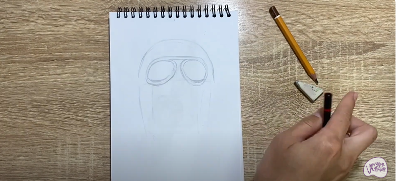 Рисуем Лётный шлем