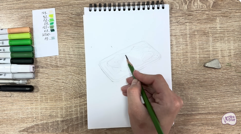 Рисуем Салат "чука"