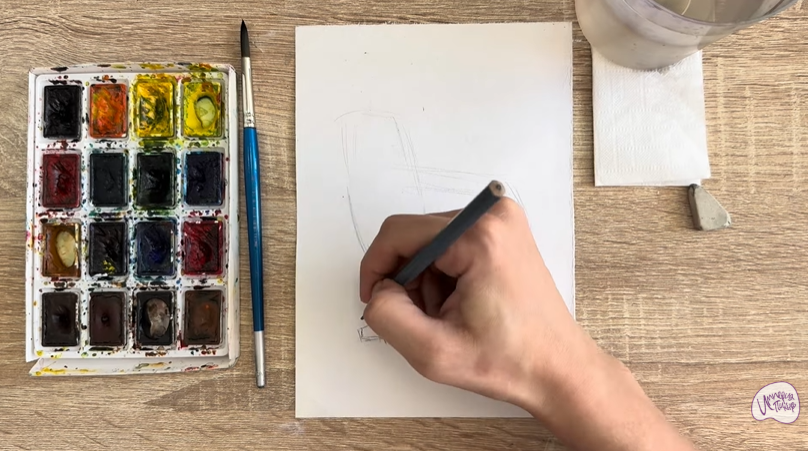 Рисуем Собака породы Бернский зенненхунд