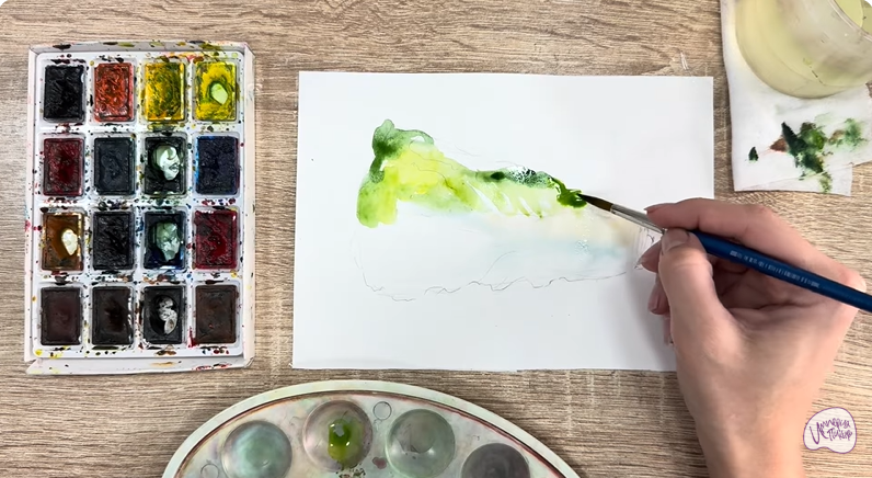 Рисуем Пекинская капуста