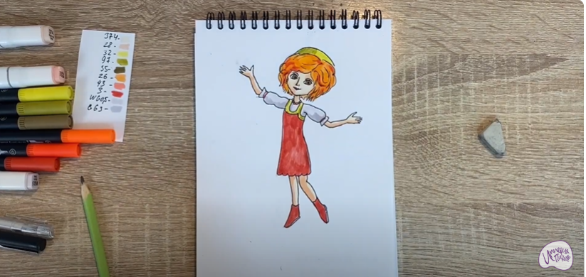 Рисуем Варя из "Царевны"