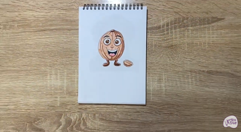 Рисуем Кавайный орех