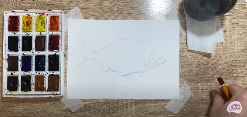Рисуем Лещ