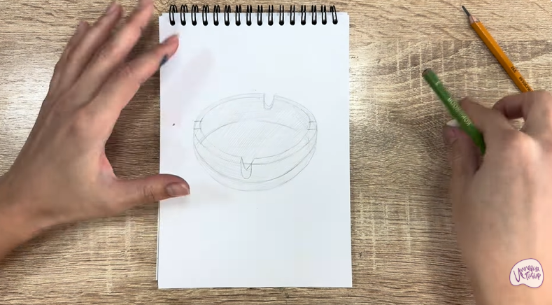 Рисуем Пепельница