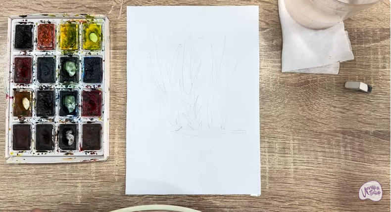 Рисуем Аир болотный