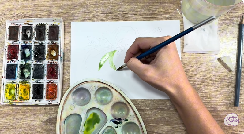 Рисуем Волчья ягода