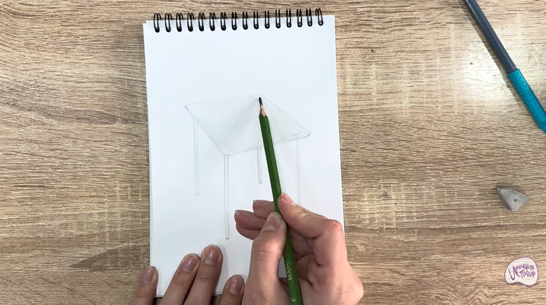 Рисуем Походный стол